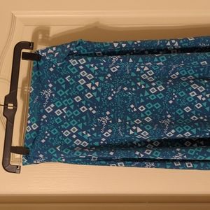 LuLaRoe A-line skirt with fold over waistband size L